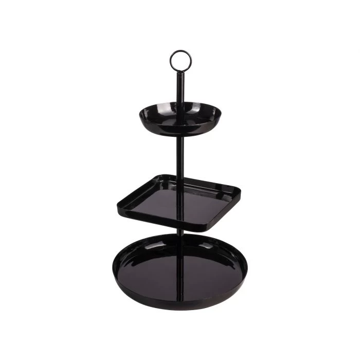 Gusta Etagere / Serveertoren - Zwart - Metaal 3 Gusta Etagere / Serveertoren - Zwart - Metaal