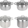 Resto Kitchenware Kookpan Libra 3.6 + 4.6 + 8 + 10 Liter - Inductie En Alle Andere Warmtebronnen