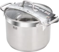 Resto Kitchenware Kookpan Libra 3.6 + 4.6 + 8 + 10 Liter - Inductie En Alle Andere Warmtebronnen -Westmark Winkel 1200x1062 1