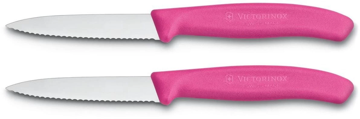 Victorinox Schilmes Swiss Classic - Roze - Gekarteld - 2 Stuks 3 Victorinox Schilmes Swiss Classic - Roze - Gekarteld - 2 Stuks