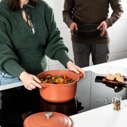 Westinghouse Pannenset Performance (Braadpan + Hapjespan) ø 28 Cm - Rood - Inductie En Alle Andere Warmtebronnen -Westmark Winkel 1200x1200 28