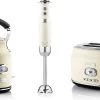 Westinghouse Retro Waterkoker + Broodrooster 2 Sleuven + Staafmixer - Wit -Westmark Winkel 1200x706