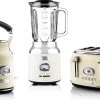 Westinghouse Retro Waterkoker + Broodrooster 4 Sleuven + Blender - Wit -Westmark Winkel 1200x740