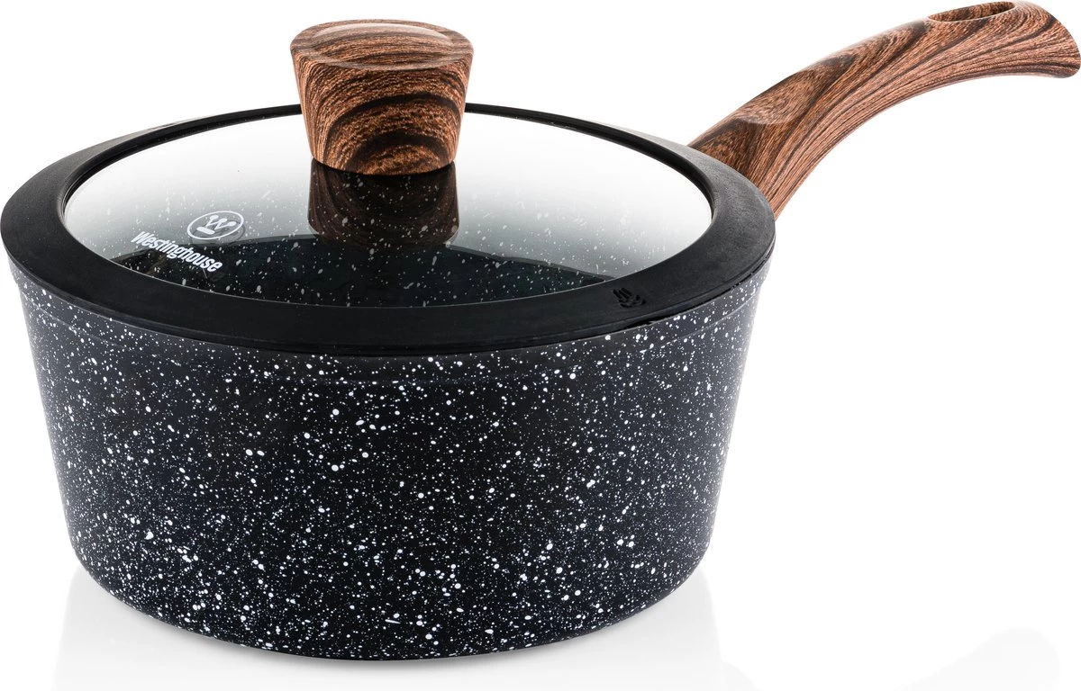 Westinghouse Pannenset Marble Wood (Braadpan ø 28 Cm + Steelpan ø 20 Cm) - Inductie En Alle Andere Warmtebronnen 9 Westinghouse Pannenset Marble Wood (Braadpan ø 28 Cm + Steelpan ø 20 Cm) - Inductie En Alle Andere Warmtebronnen - Afbeelding 7
