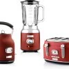 Westinghouse Retro Waterkoker + Broodrooster 4 Sleuven + Blender - Rood -Westmark Winkel 1200x896