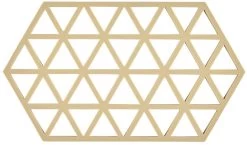 Zone Denmark Pannenonderzetter Triangles - Warm Sand - 24 X 14 Cm