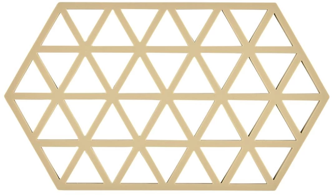 Zone Denmark Pannenonderzetter Triangles - Warm Sand - 24 X 14 Cm 3 Zone Denmark Pannenonderzetter Triangles - Warm Sand - 24 X 14 Cm