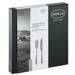 Rosle Steakbestek Passion - 12-Delig -Westmark Winkel 13779 04 Steak Besteck Set Passion 12 teilig Edelstahl