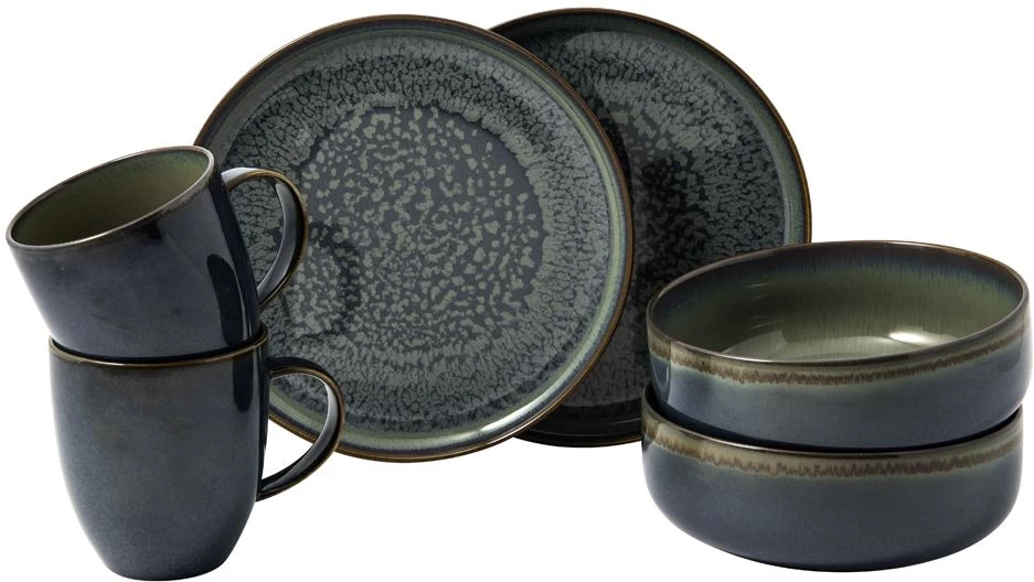 Villeroy & Boch Serviesset Crafted - Breeze GrijsBlauw - 6-delig / 2 Personen 3 Villeroy & Boch Serviesset Crafted - Breeze GrijsBlauw - 6-delig / 2 Personen