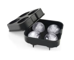 Sareva IJsblokjesvorm - 4 Ronde Ijsbollen - Siliconen - Easy Release - Herbruikbaar -Westmark Winkel 2018 12 11 1117 001 1