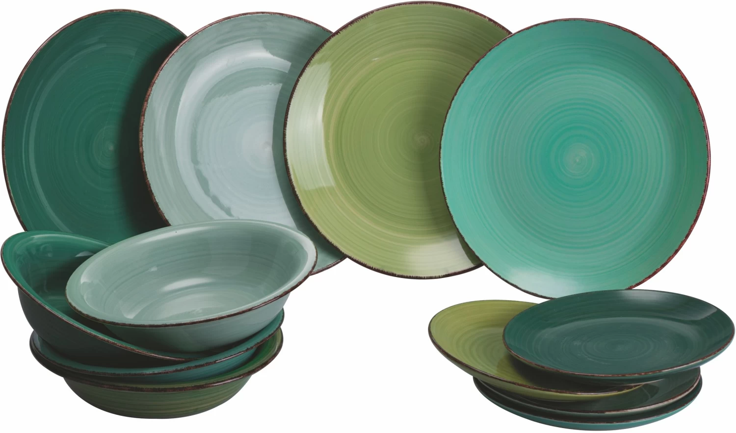 Villa D'Este Serviesset Baita - Greenery - 12-delig / 4 Personen 3 Villa D'Este Serviesset Baita - Greenery - 12-delig / 4 Personen