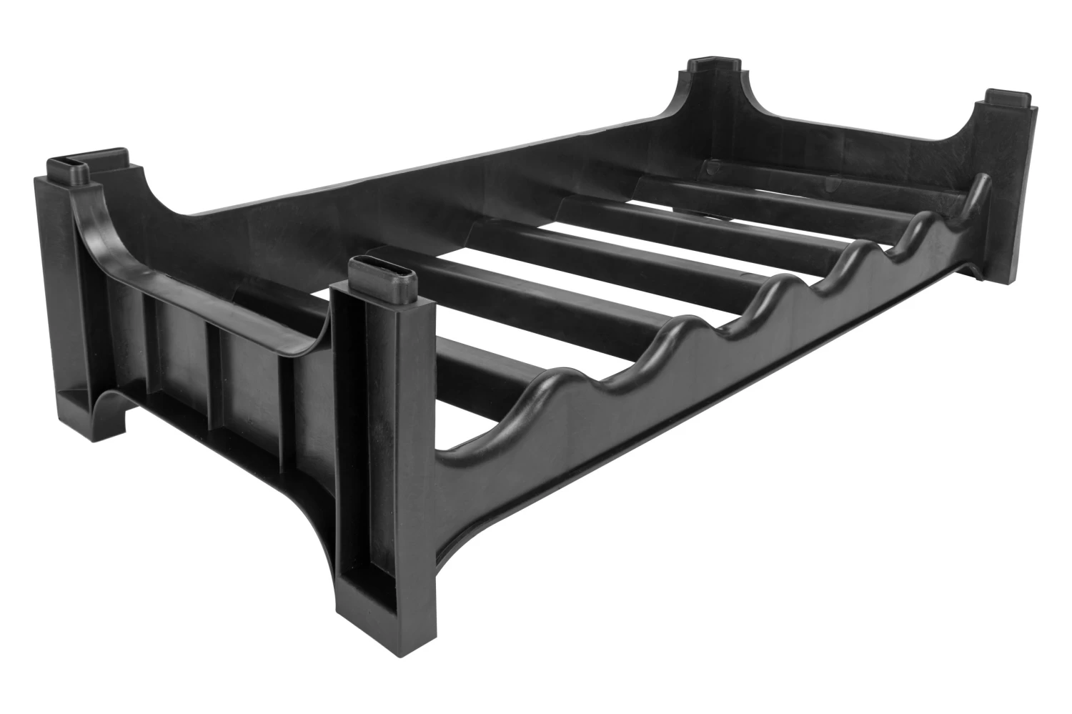 Wijnrek Stapelbaar - Kunststof - Zwart - 6 Flessen 4 Wijnrek Stapelbaar - Kunststof - Zwart - 6 Flessen - Afbeelding 2