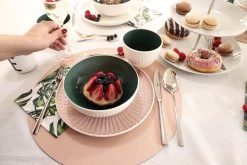 Jay Hill Placemats - Vegan Leer - Grijs / Roze - Dubbelzijdig - ø 38 Cm - 6 Stuks -Westmark Winkel 27 3