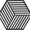 Zone Denmark Pannenonderzetter Hexagon - Black - 16 X 14 Cm -Westmark Winkel 330135 high