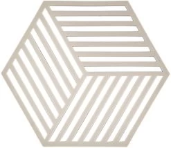 Zone Denmark Pannenonderzetter Hexagon - Warm Grey - 16 X 14 Cm