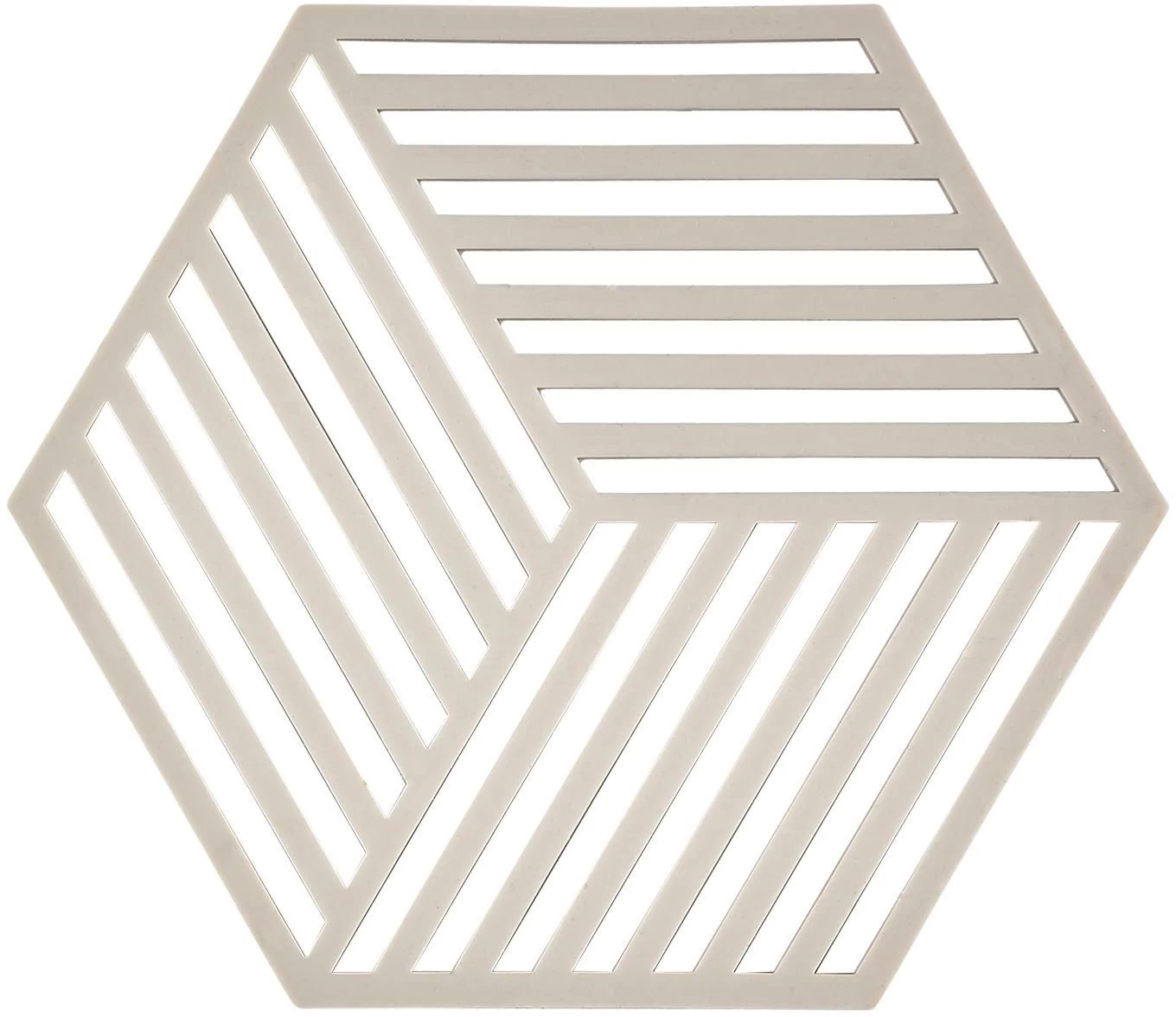 Zone Denmark Pannenonderzetter Hexagon - Warm Grey - 16 X 14 Cm 3 Zone Denmark Pannenonderzetter Hexagon - Warm Grey - 16 X 14 Cm