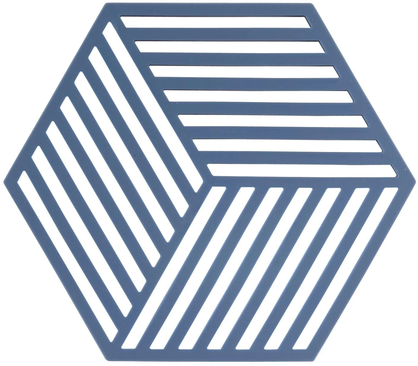 Zone Denmark Pannenonderzetter Hexagon - Denim - 16 X 14 Cm 3 Zone Denmark Pannenonderzetter Hexagon - Denim - 16 X 14 Cm