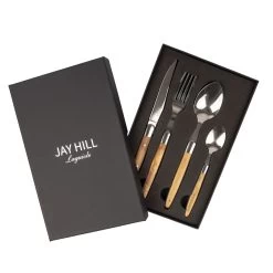 Jay Hill Bestekset Laguiole - Olijfhout - 4-delig -Westmark Winkel 4 8720812849636 2