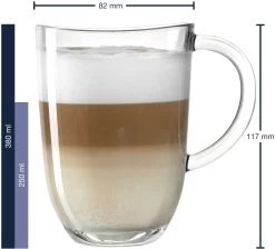 Leonardo Latte Macchiato Glazen Napoli 380 Ml - 6 Stuks -Westmark Winkel 4002541242037 01