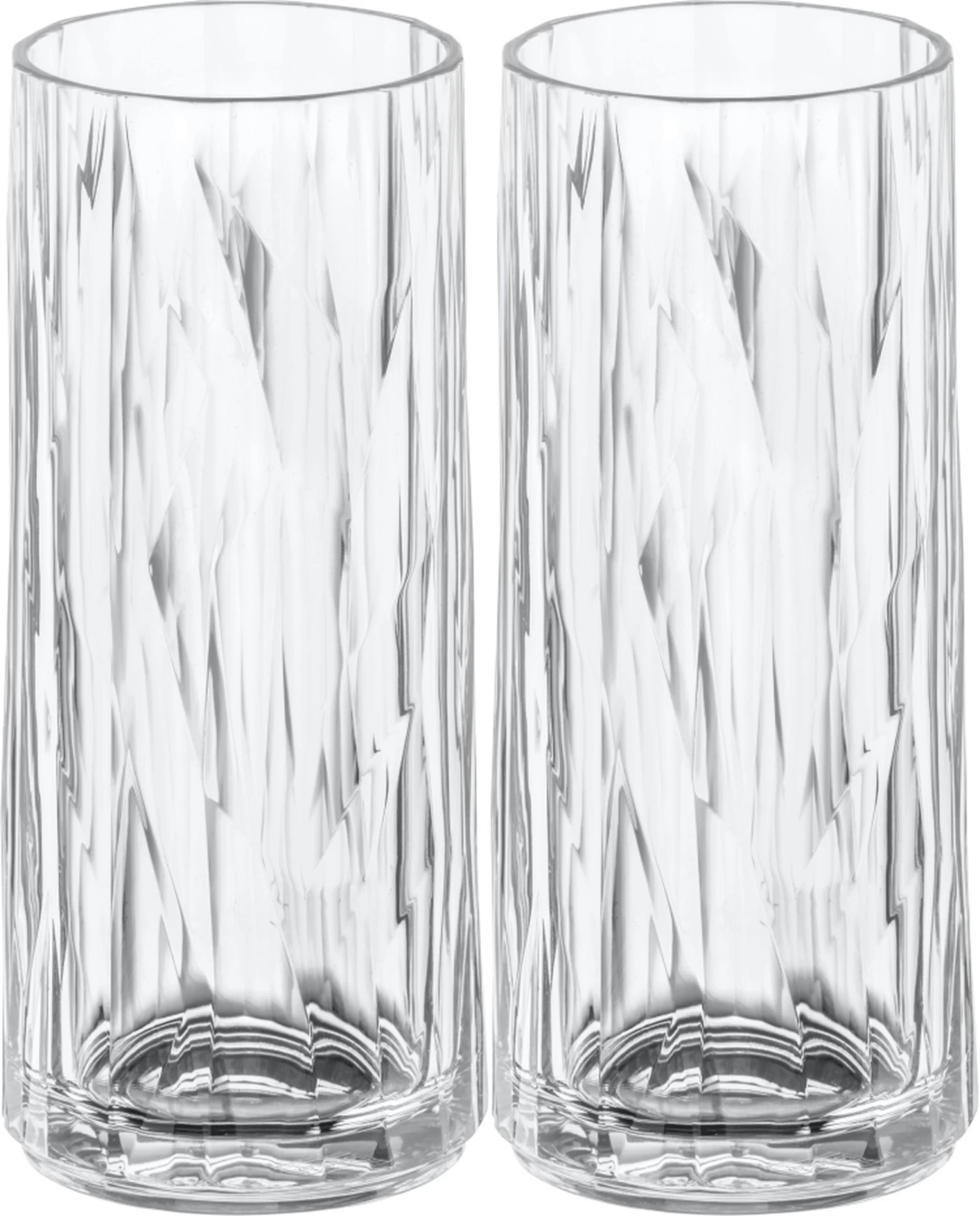 Koziol Longdrinkglazen / Cocktailglazen - Onbreekbaar Superglas - 250 Ml - 2 Stuks 3 Koziol Longdrinkglazen / Cocktailglazen - Onbreekbaar Superglas - 250 Ml - 2 Stuks