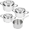 Demeyere - 4 Delige Pannenset (Kookpan ø 16 / 18 / 20 Cm + Steelpan ø 16 Cm) + Deksels Atlantis 7 - RVS -Westmark Winkel 40850 431 0 01