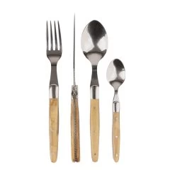 Jay Hill Bestekset Laguiole - Olijfhout - 4-delig -Westmark Winkel 45 bestek