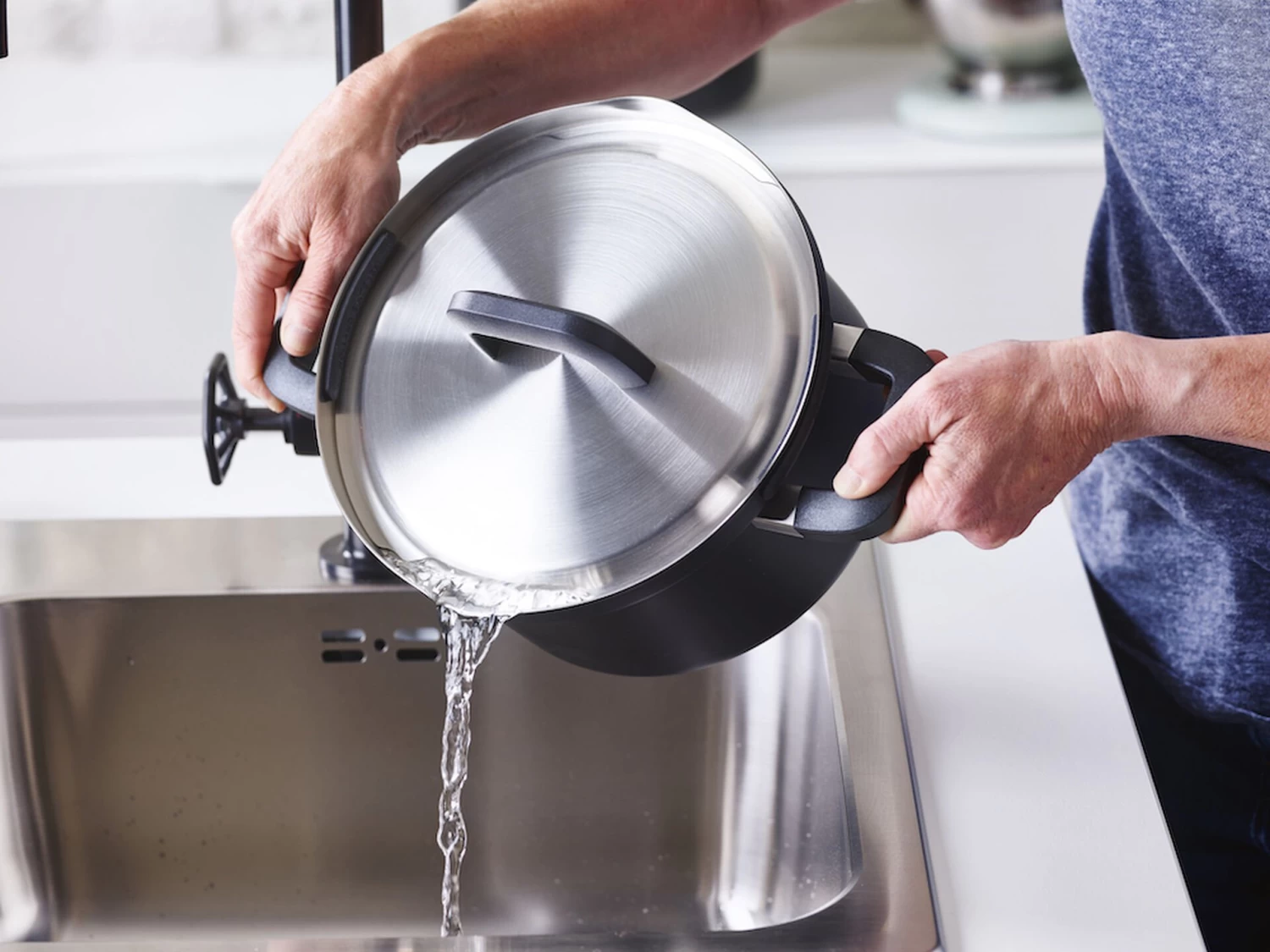 BK Pannenset Flow Cool - Zwart / RVS - 4 Delige Set 6 BK Pannenset Flow Cool - Zwart / RVS - 4 Delige Set - Afbeelding 4