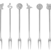 Sambonet Gebaksvorkjes Party Fashion Antique Zilver 6 Stuks -Westmark Winkel 52649C52