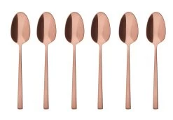 Sambonet Koffielepels Rock Koper 6 Stuks