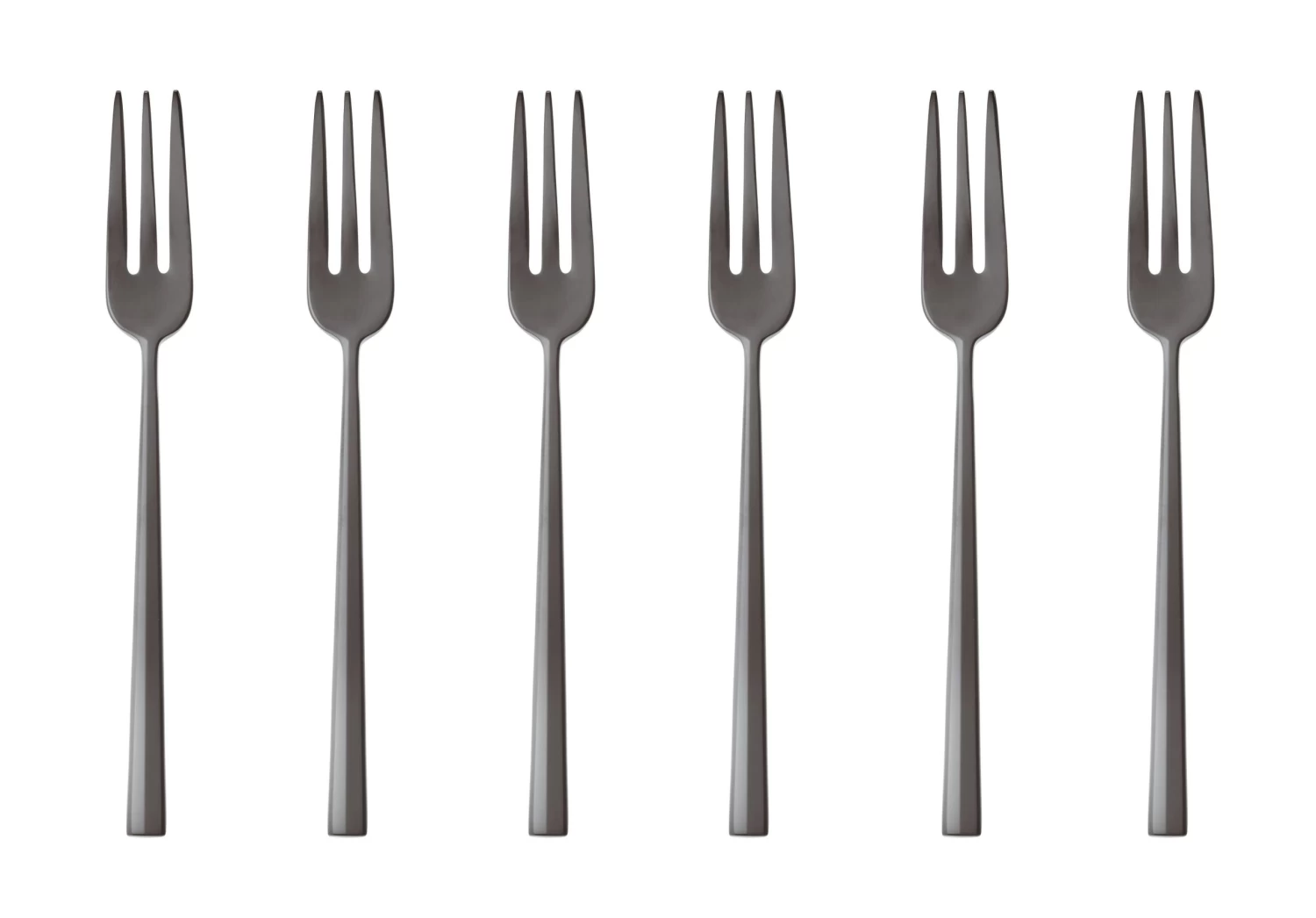 Sambonet Gebaksvorkjes Rock Zwart 6 Stuks 3 Sambonet Gebaksvorkjes Rock Zwart 6 Stuks