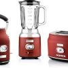 Westinghouse Retro Waterkoker + Broodrooster 2 Sleuven + Blender - Rood -Westmark Winkel 550x334 1