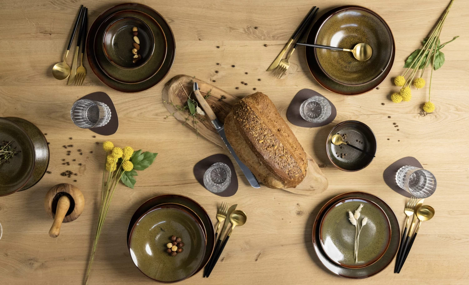 Jay Hill Serviesset Baltra - 16-delig / 4 Personen - Bruin 4 Jay Hill Serviesset Baltra - 16-delig / 4 Personen - Bruin - Afbeelding 2