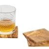 Jay Hill Onderzetters Tunea - Olijfhout - 10 X 10 Cm - 4 Stuks -Westmark Winkel 6199103904422