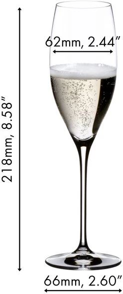 Riedel Champagne Glazen Vinum - Cuvee Prestige - 2 Stuks -Westmark Winkel 641600048 dimensions ZhkfIOcI