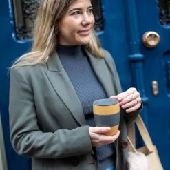 Koziol Koffiebeker Aroma To Go Grijs 400 Ml -Westmark Winkel 7589 aroma to go 701 shp 6 os1