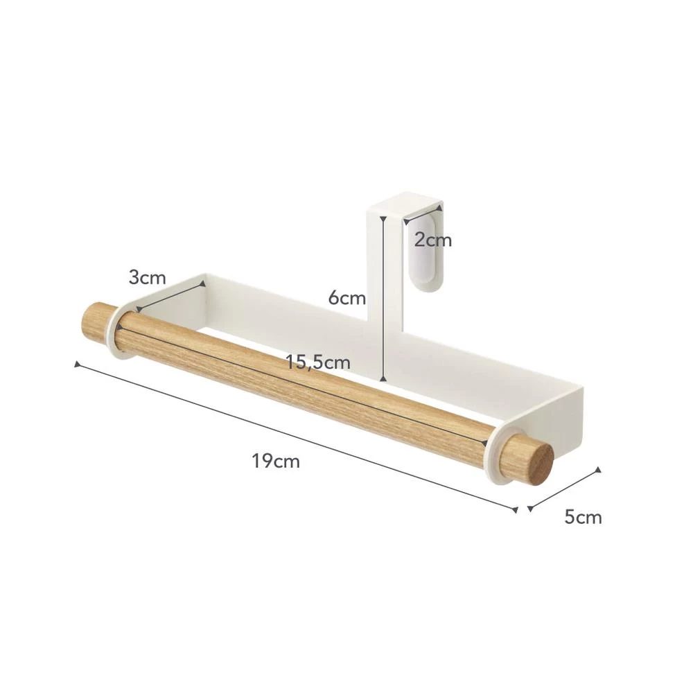Yamazaki Handdoekhouder Tosca Wit 19 Cm 5 Yamazaki Handdoekhouder Tosca Wit 19 Cm - Afbeelding 3