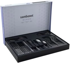 Sambonet Bestekset Bloom - Antique RVS - Monoblock - 36 Delig / 6 Personen -Westmark Winkel 8014808499029 3