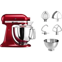 KitchenAid Keukenmachine Artisan - Kantelbare Kop - Appelrood - 4.8 Liter - 5KSM175PSEAC -Westmark Winkel 8597015012305B15D