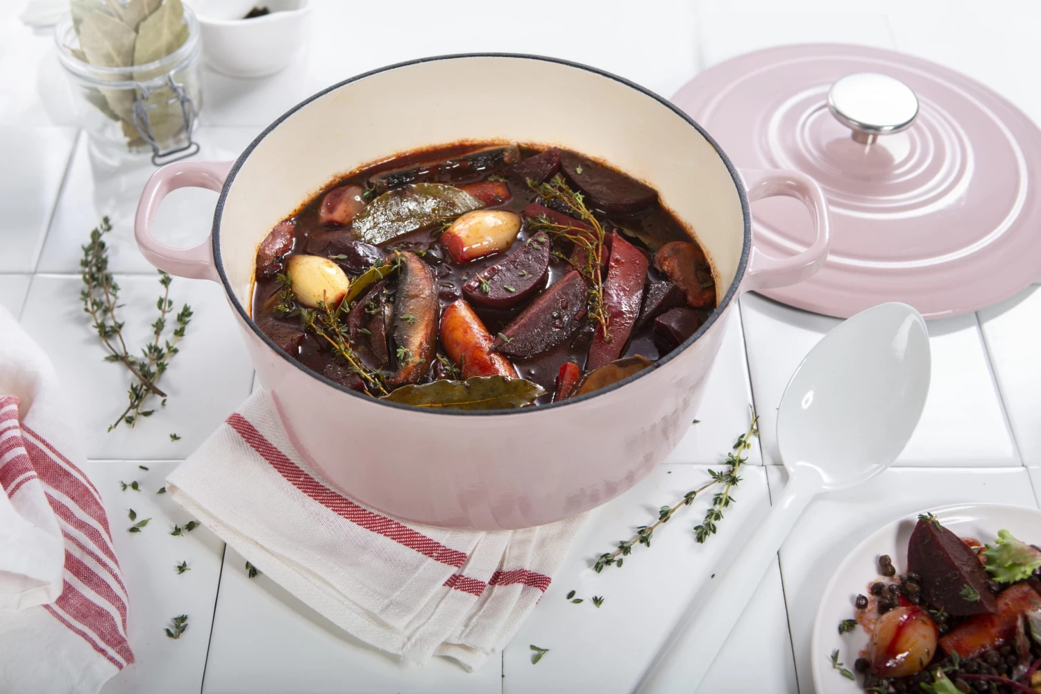 BK Braadpan Bourgogne - Dusky Pink - ø 24 Cm / 4.2 Liter 4 BK Braadpan Bourgogne - Dusky Pink - ø 24 Cm / 4.2 Liter - Afbeelding 2