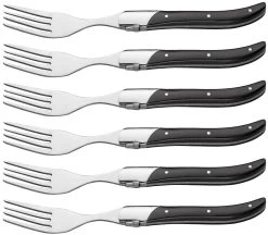 Jay Hill Steakvorken Laguiole - Zwart - 6 Stuks -Westmark Winkel 8720364450885 1