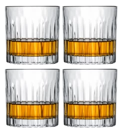 Cookinglife Whiskey Glazen / Cocktailglazen / Waterglazen Moville - 320 Ml - 4 Stuks