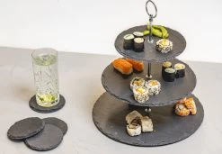 Sareva Etagere / Serveertoren Leisteen 3-Laags 6 Sareva Etagere / Serveertoren Leisteen 3-Laags -Westmark Winkel 8720364452896 2