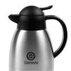 Sareva Thermoskan - RVS - Zwart - 1 Liter