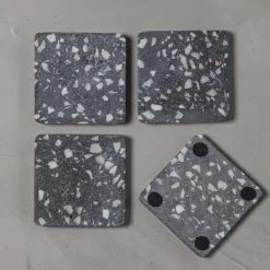 Jay Hill Onderzetters Terrazzo - Grijs - 10 X 10 Cm - 4 Stuks -Westmark Winkel 8720364453169 4