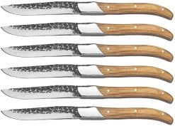 Jay Hill Steakmessen Laguiole - Raw Black - Olijfhout - 6 Stuks -Westmark Winkel 8720364453459 4