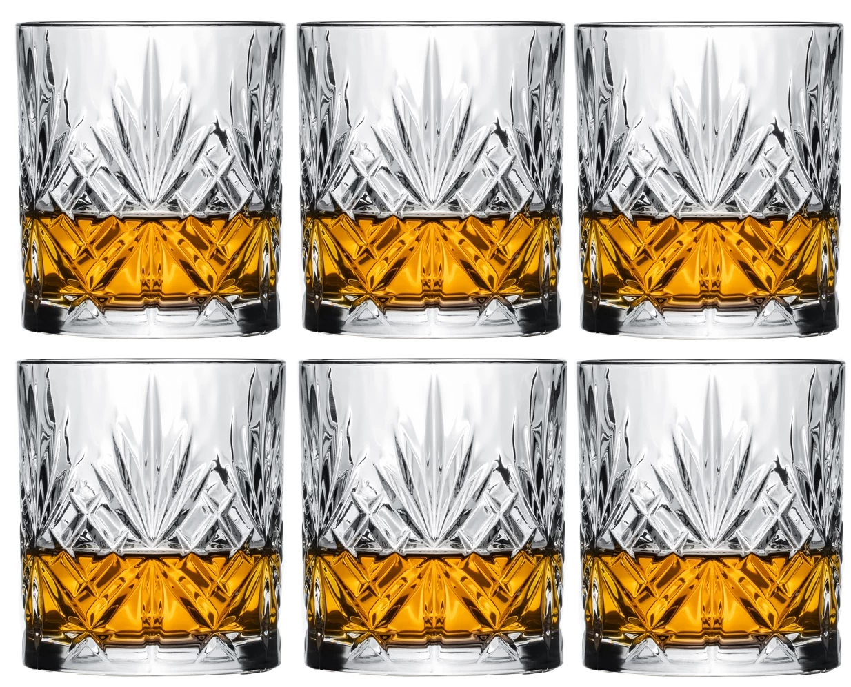 Cookinglife Whiskey Glazen / Cocktailglazen / Waterglazen Moy - 340 Ml - 6 Stuks 4 Cookinglife Whiskey Glazen / Cocktailglazen / Waterglazen Moy - 340 Ml - 6 Stuks - Afbeelding 2