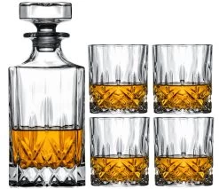 Cookinglife Whiskey Set (karaf & Whiskeyglazen) Moray - 5 Delige Set