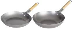 Pannenset Voccelli (Koekenpan ΓΈ 28 Cm & Wokpan ΓΈ 30 Cm) - Zonder Anti-aanbaklaag
