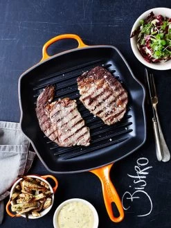 Le Creuset Grillpan Signature - Oranjerood - 26 X 26 Cm - Geëmailleerde Anti-aanbaklaag -Westmark Winkel 9200000092682697 1
