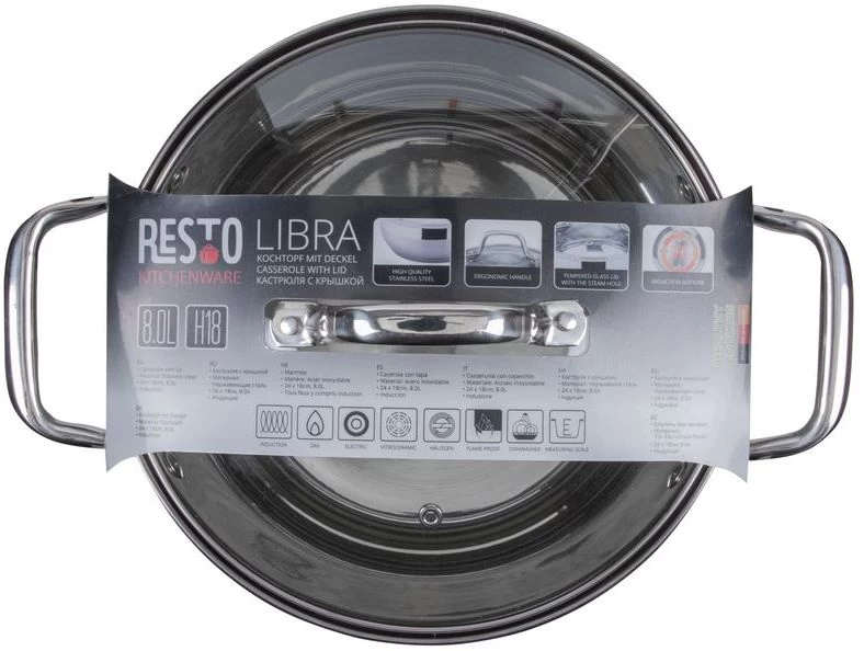 Resto Kitchenware Kookpan / Soeppan Libra - ø 24 Cm / 8 Liter 11 Resto Kitchenware Kookpan / Soeppan Libra - ø 24 Cm / 8 Liter - Afbeelding 9